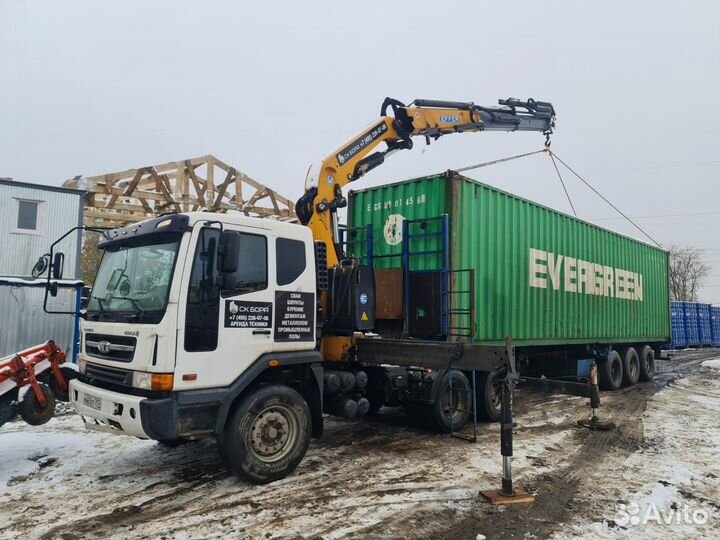 Манипулятор с полуприцепом (длинномер с кму)