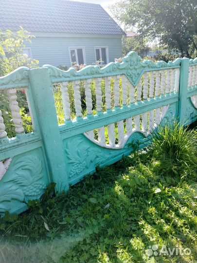 Бетонный забор из секций