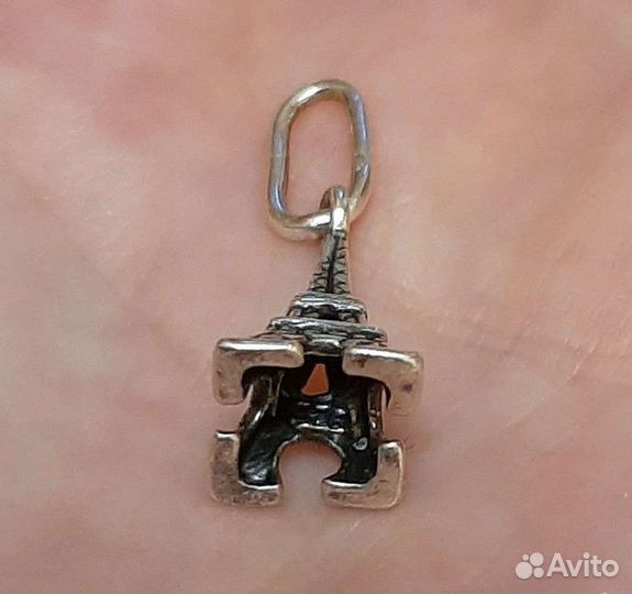 Подвески Эйфелева башня,Серде,Шнурок кожа Pandora