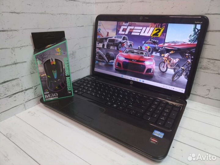 Супер мощный ноутбук HP 4ядра/8gb/SSD/2видеокарты