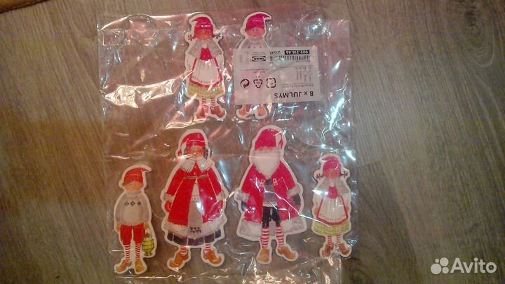 Картонный Санта Клаус и его семья IKEA