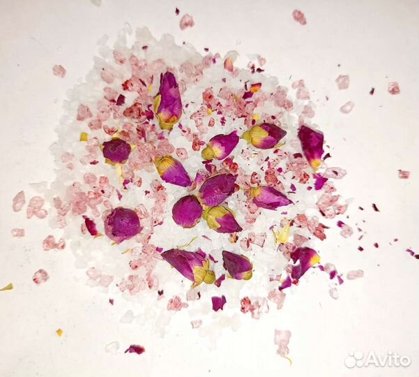 Соль для ванн с сухоцветами