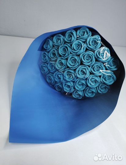 Розы из Белого Шоколада - 29 шт в Букете