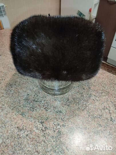 Шапка ушанка норковая