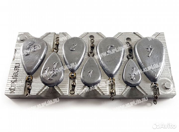 Форма для литья грузил 