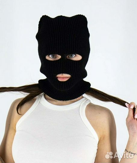 Балаклава подшлемник вязаная новая