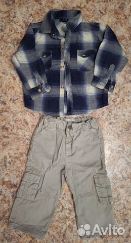 Рубашка и брюки на ммальчика, 86-92