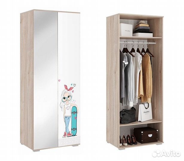 Шкаф двухдверный Алина 04.21