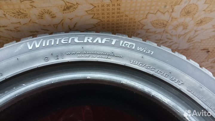 Kumho WinterCraft Ice WI31 195/55 R16