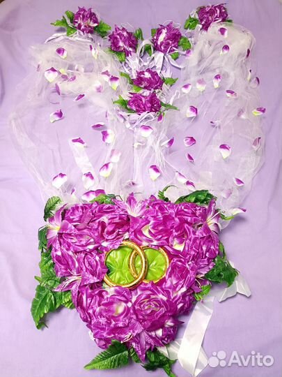 Украшение на свадебное авто