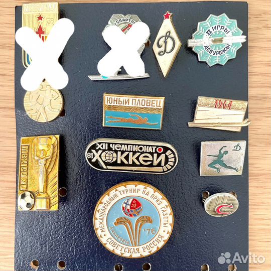 Значки СССР спорт олимпиада корабли космос