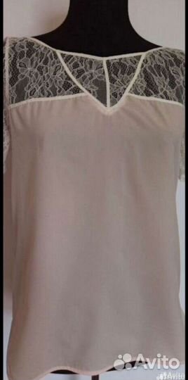 Топ Claudie Pierlot 46 футболка с кружевом