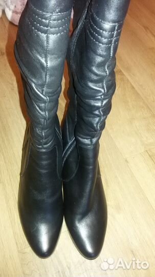 Сапоги зимние кожаные новые