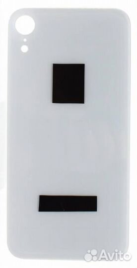 Задняя крышка для iPhone Xr Белая (Стеклянная с ши