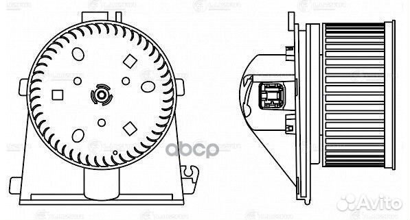 Вентилятор отопителя салона VAG passat/A4 94- L