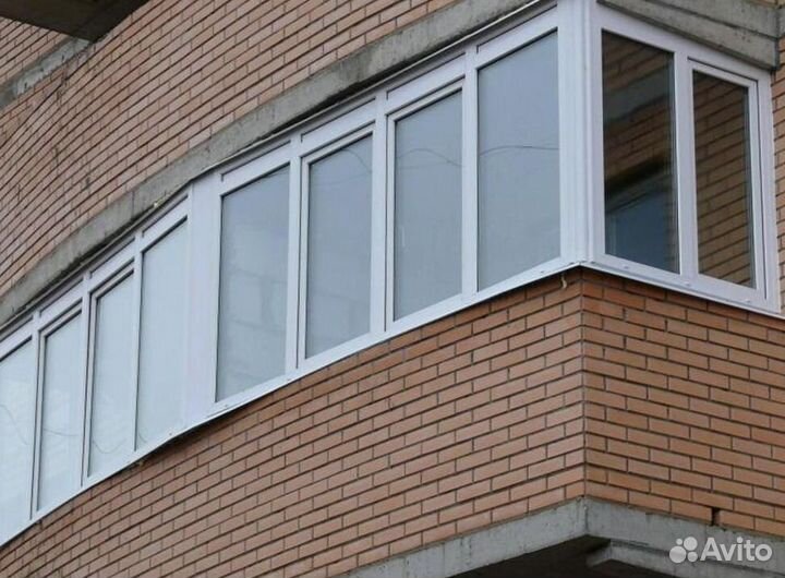 Остекление балконов и лоджий под ключ D2606