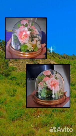 Цветочная композиция в куполе