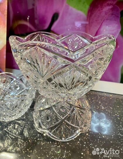 Хрустальная Ваза салатник СССР