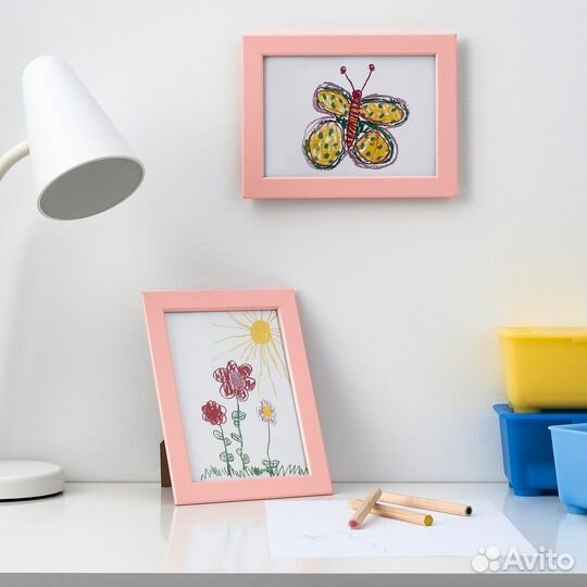 Fiskbo IKEA 504.647.14 Рамка для фото 13x18 см. Светло-розовый