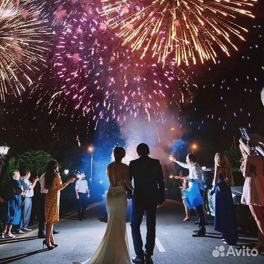 Салют на Свадьбу День Рождения Юбилей Новый год