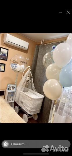 Детская кроватка из натурального дерева