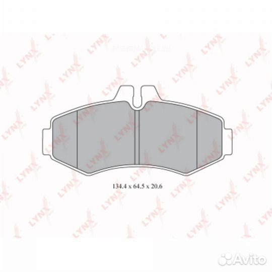 Lynxauto BD-5339 Колодки тормозные дисковые перед