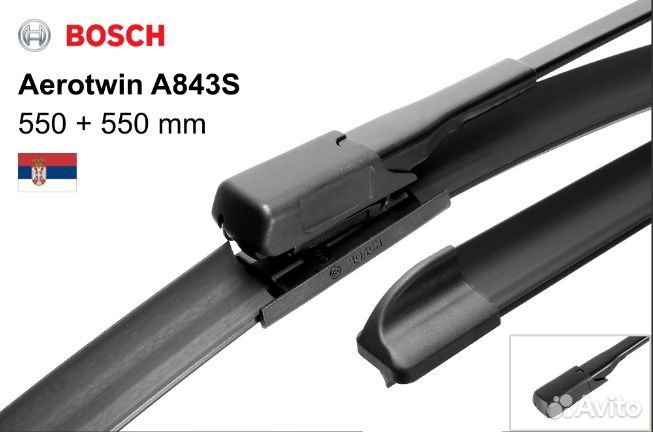 Щетки стеклоочистителя Bosch 3397009843 A843S