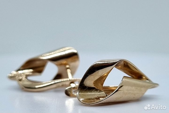 Золотые серьги 585 пробы