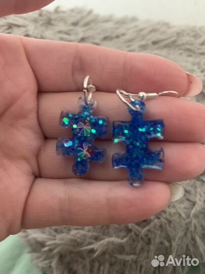 Серьги из эпоксидной смолы
