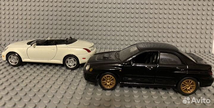 Модели машин Lexus и Subaru Welly