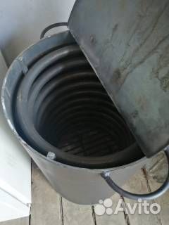 Водонагреватель зимней купели змеевик дровяная печ