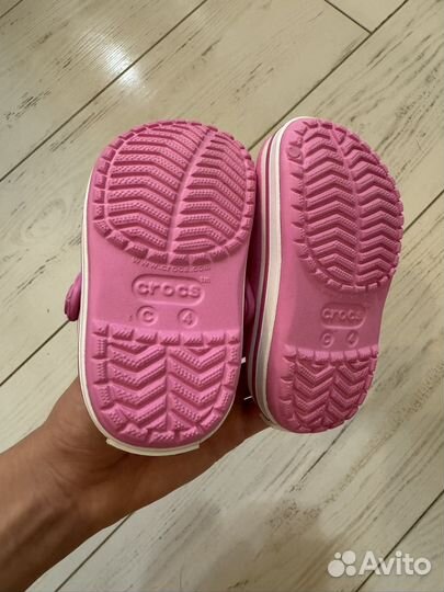 Сабо оригинал crocs для девочки C4 19 размер новые