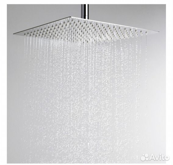 Лейка для верхнего душа 300х300 мм металл хром