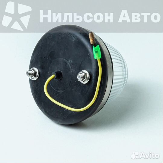 Габарит на будку круглый, белый стеклянный, zevs