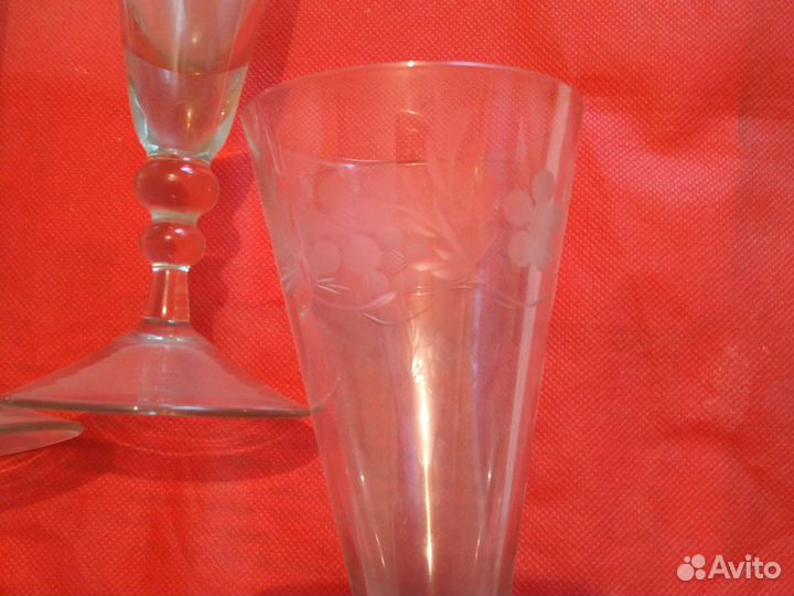 Фужеры хрустальные СССР суздаль