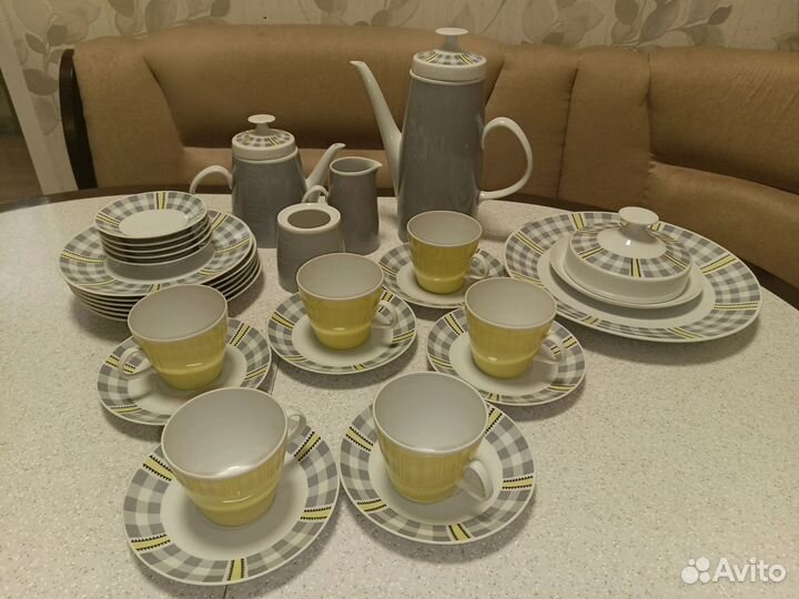 Фарфоровый сервиз Lichte, ГДР на 6 персон