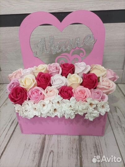 Букет из мыльных цветов