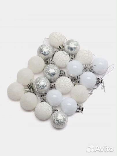 Елочные игрушки, шарики 20шт