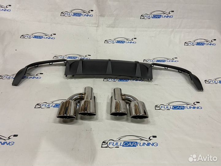 Диффузор заднего бампера Mercedes w204 c204