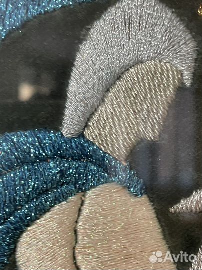 Картина Георгий победоносец- вышивка