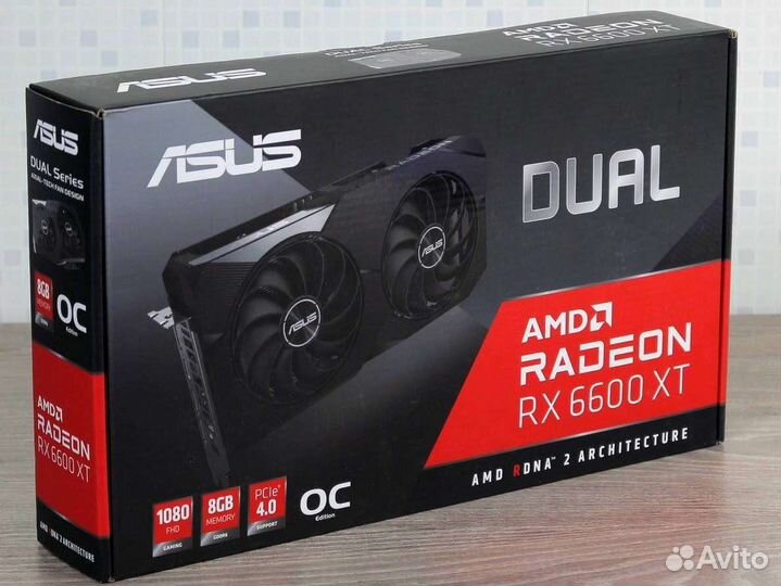 Видеокарта Asus dual rx 6600 xt