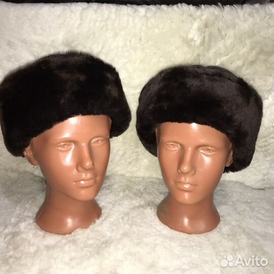 Мужская шапка из овчины