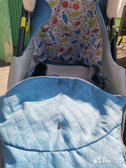 Детские санки коляска ника