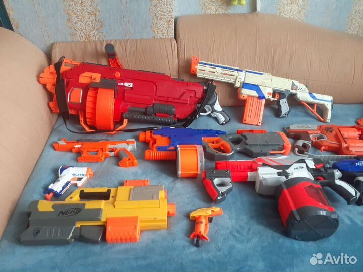 Nerf набором,можно по отдельности