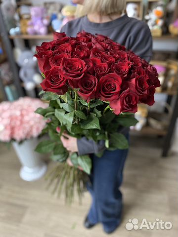 Высокие Розы Эквадор. Цветы с Доставкой