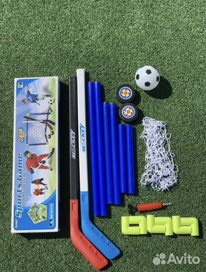 Спортивный Игровой набор хоккей и футбол