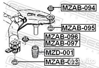 Отбойник амортизатора заднего Mazda 6 GG/GY 02