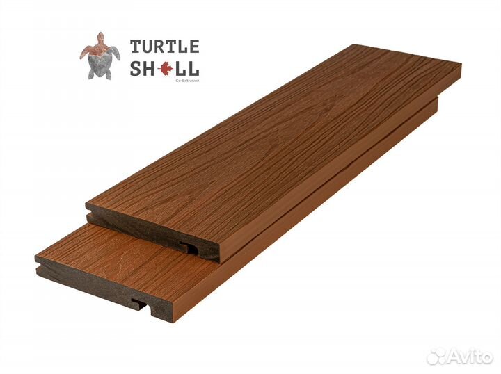 Дпк Turtle Shell Bullnose, Thai Teak, Co-Extrusion