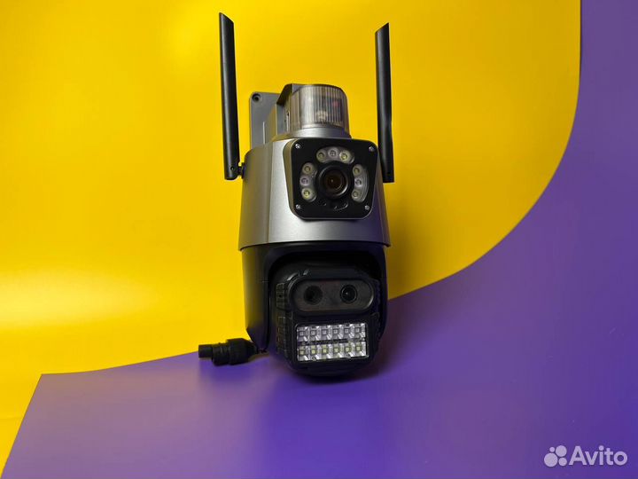 Камера видеонаблюдения wifi с 2 объективами icsee