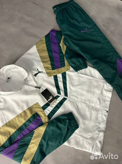 Спортивный костюм Puma белый ретро винтаж мужской